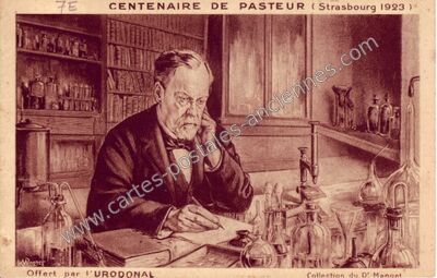 Carte postale ancienne Centenaire de Pasteur — Strasbourg (Bas-Rhin)