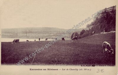 Carte postale ancienne Lac de Chambly — Doucier (Jura)