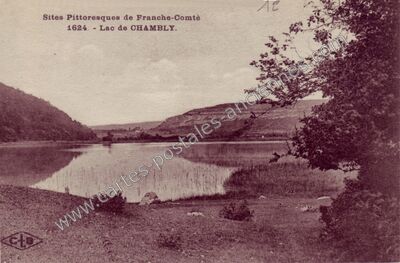 Carte postale ancienne Lac de Chambly — Doucier (Jura)