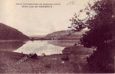 Carte postale ancienne Lac de Chambly — Doucier (Jura)