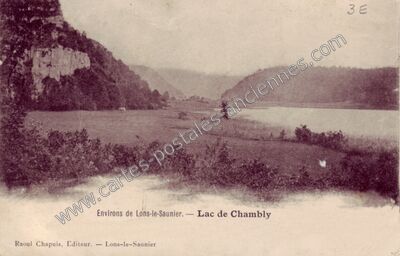 Carte postale ancienne Lac de Chambly — Doucier (Jura)