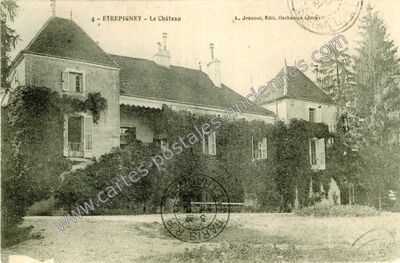 Carte postale ancienne Le Château — Étrepigney (Jura)