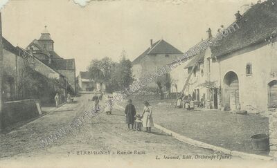 Carte postale ancienne Rue de Rans — Étrepigney (Jura)