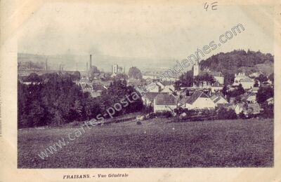 Carte postale ancienne Vue Générale — Fraisans (Jura)