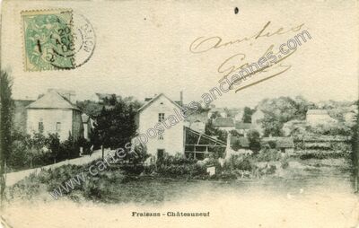 Carte postale ancienne Châteauneuf — Fraisans (Jura)