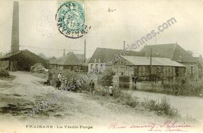 Carte postale ancienne La Vieille Forge — Fraisans (Jura)