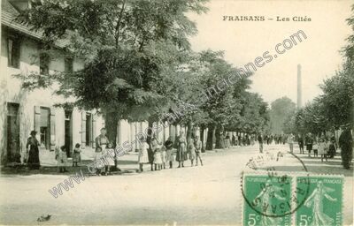 Carte postale ancienne Les Cités — Fraisans (Jura)