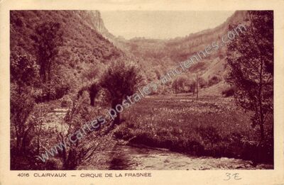 Carte postale ancienne Cirque de la Frasnée — La Frasnée (Jura)