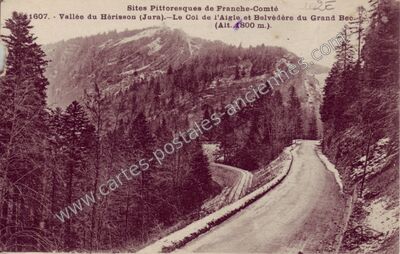 Carte postale ancienne Vallee du Herisson — Le Frasnois (Jura)