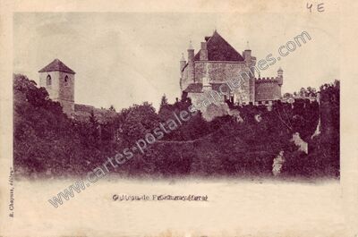 Carte postale ancienne Château de Frontenay-Durat — Frontenay (Jura)