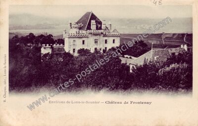 Carte postale ancienne Château de Frontenay — Frontenay (Jura)