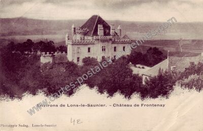 Carte postale ancienne Château de Frontenay — Frontenay (Jura)