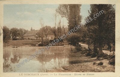 Carte postale ancienne La Fragneuse — Le Deschaux (Jura)