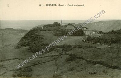 Carte postale ancienne Chatel — Gizia (Jura)