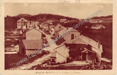 Carte postale ancienne Route de Saint-Claude à Genève — Lajoux (Ain)