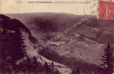 Carte postale ancienne Mijoux — Lajoux (Ain)