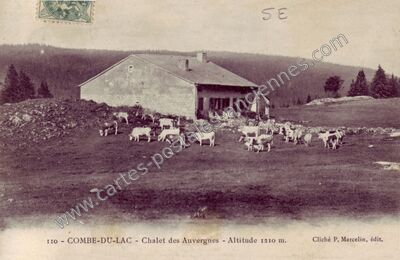 Carte postale ancienne la Combe du Lac — Lamoura (Jura)