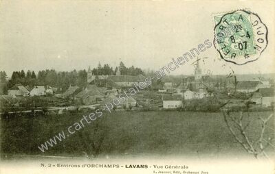 Carte postale ancienne Lavans — Lavans-lès-Dole (Jura)