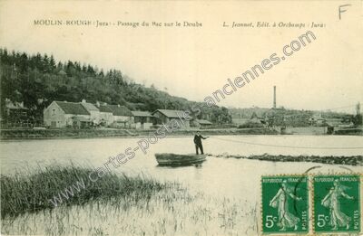Carte postale ancienne Moulin Rouge — Lavans-lès-Dole (Jura)