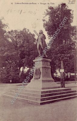 Carte postale ancienne Rouget de l'Isle — Lons-le-Saunier (Jura)