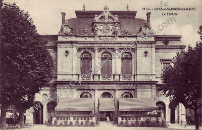 Carte postale ancienne Le Théâtre — Lons-le-Saunier (Jura)