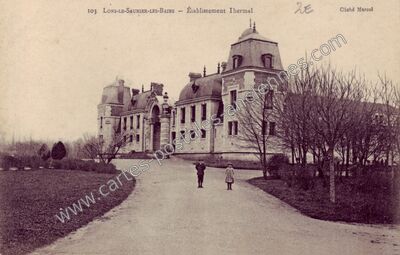 Carte postale ancienne Établissement Thermal — Lons-le-Saunier (Jura)