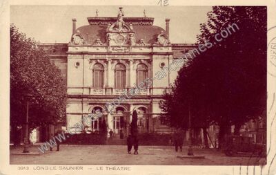 Carte postale ancienne Le Théâtre — Lons-le-Saunier (Jura)