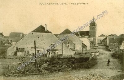 Carte postale ancienne Vue générale — Louvatange (Jura)