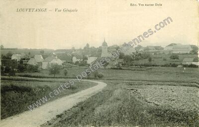 Carte postale ancienne Vue Générale — Louvatange (Jura)