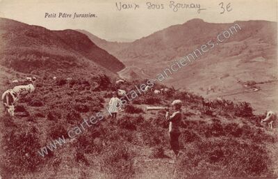 Carte postale ancienne Vaux sous Bornay — Macornay (Jura)