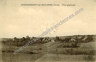 Carte postale ancienne Abergement les Malange — Malange (Jura)