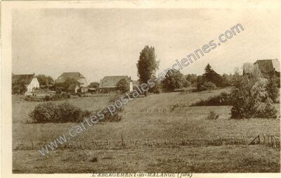 Carte postale ancienne Abergement les Malange — Malange (Jura)