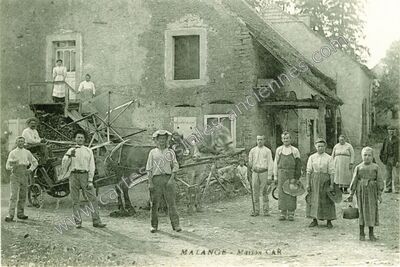 Carte postale ancienne Maison CAR — Malange (Jura)