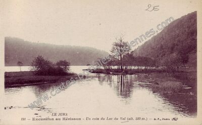 Carte postale ancienne Lac du Val — Menétrux-en-Joux (Jura)