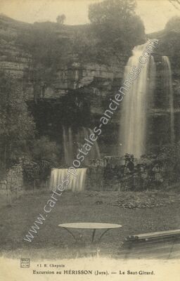 Carte postale ancienne Le Saut Girard — Meussia (Jura)