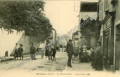 Carte postale ancienne La Grande-Rue — Moissey (Jura)