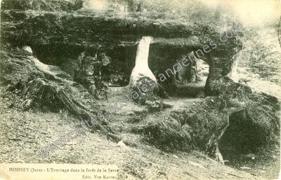 Carte postale ancienne L'Ermitage dans la forêt de la Serre — Moissey (Jura)