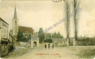 Carte postale ancienne La Place — Moissey (Jura)