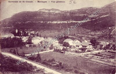Carte postale ancienne Vue générale — Molinges (Jura)