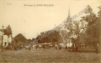 Carte postale ancienne Mont Roland — Monnières (Jura)