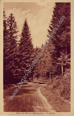 Carte postale ancienne La Savine — Morbier (Jura)