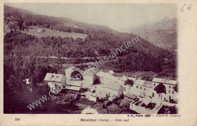 Carte postale ancienne Côté sud — Morbier (Jura)