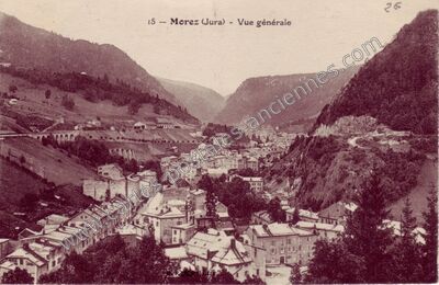 Carte postale ancienne Vue générale — Morez (Jura)