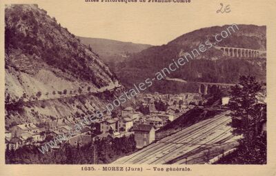 Carte postale ancienne Vue générale — Morez (Jura)