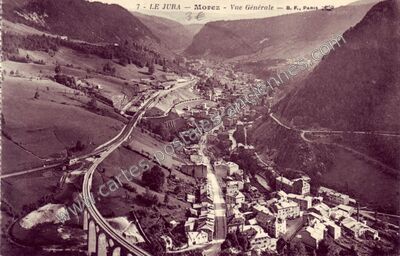 Carte postale ancienne Vue Générale — Morez (Jura)