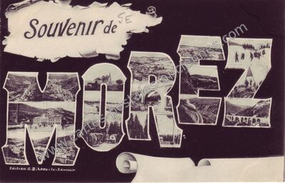 Carte postale ancienne Souvenir de SE — Morez (Jura)