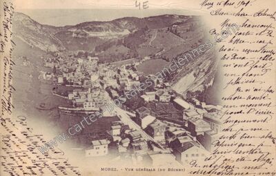Carte postale ancienne Vue Générale (du Béchet) — Morez (Jura)