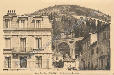 Carte postale ancienne Château des Essards — Morez (Jura)