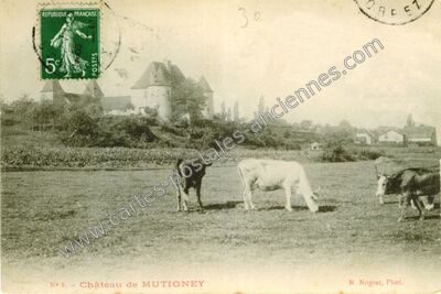 Carte postale ancienne Château — Mutigney (Jura)