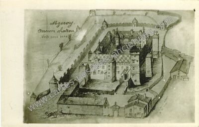 Carte postale ancienne Ancien chateau — Nozeroy (Jura)